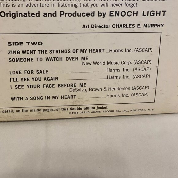 Enoch Light And His Orchestra Stereo 35 MM (Vinyl, 1961) Command RS 826 SD Good - Picture 5 of 12